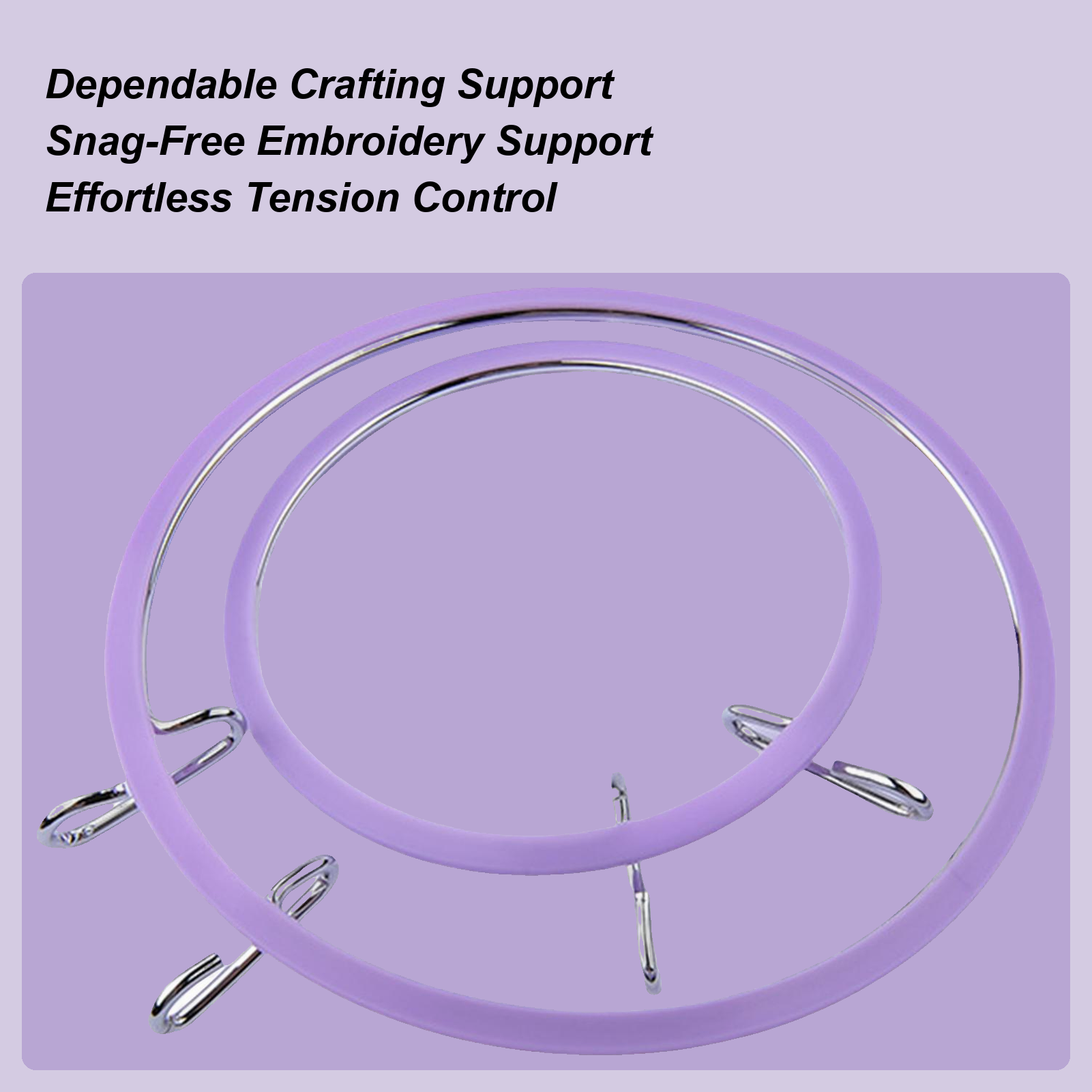 Embroidery Stitch - Hoop For Cross Stitching Metal Spring