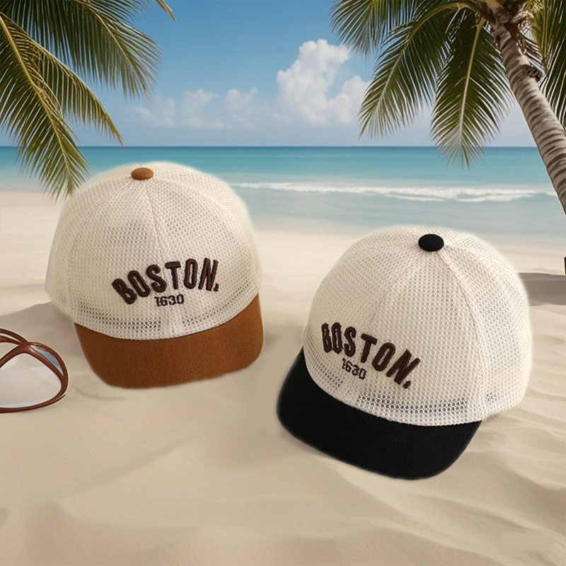Embroidery Web - Letter Embroidered Baby Baseball Cap Summer
