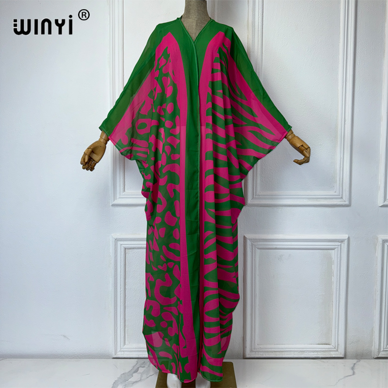 Embroidery Kaftan - WINYI Africa Bohemia print Kimonos loose