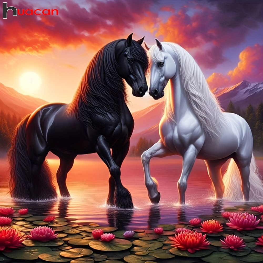 Huacan Full Diamond Painting A - Embroidery Horse recensione e prezzo