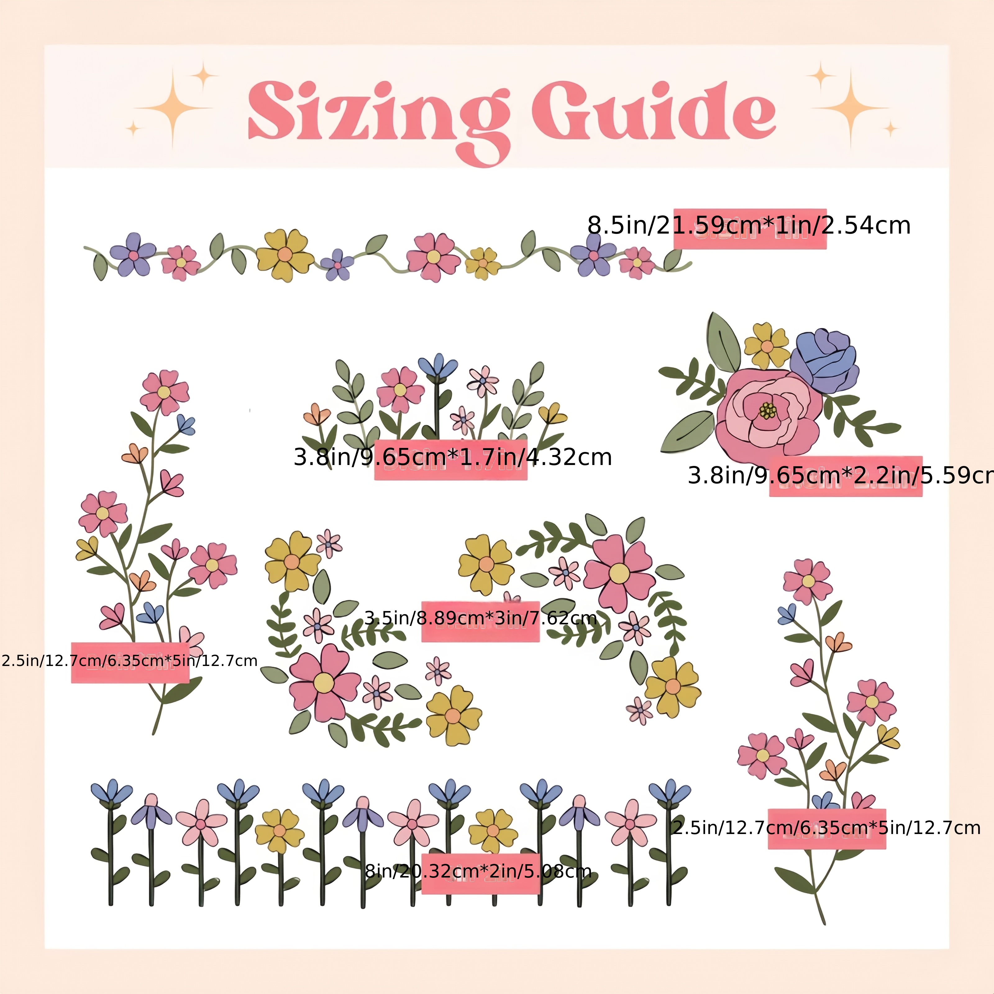 1 Set of 8pcs Colorful Graphic - Embroidery Web recensione e prezzo