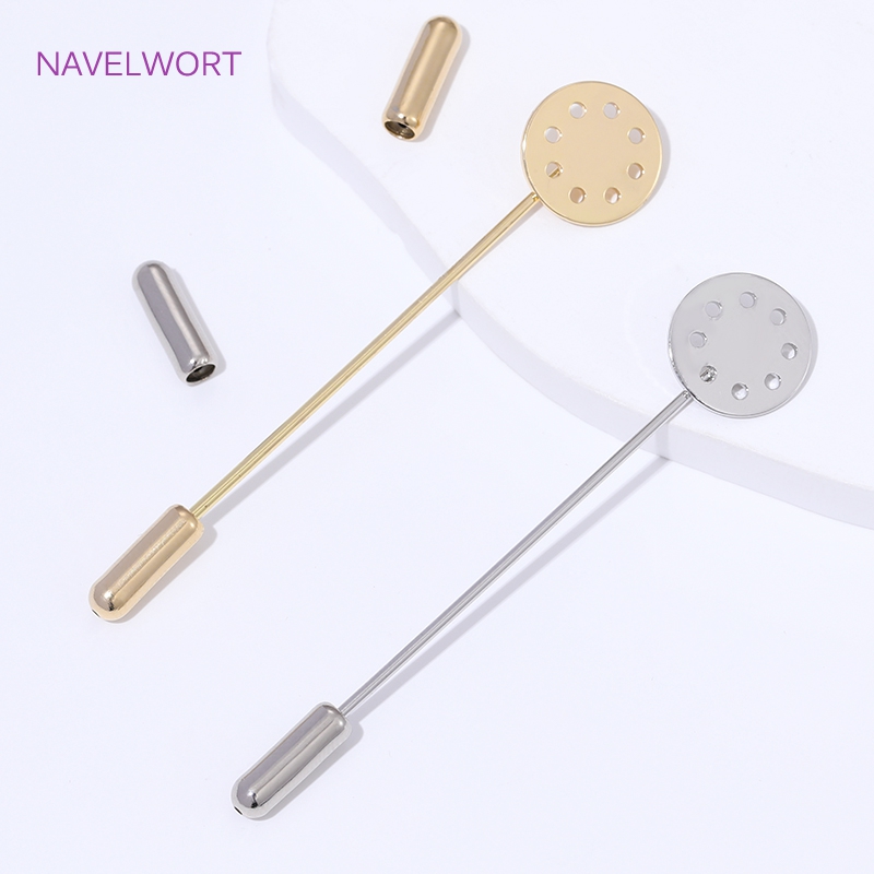 14K Gold Plated Long Brooch Sa - Embroidery Simple recensione e prezzo