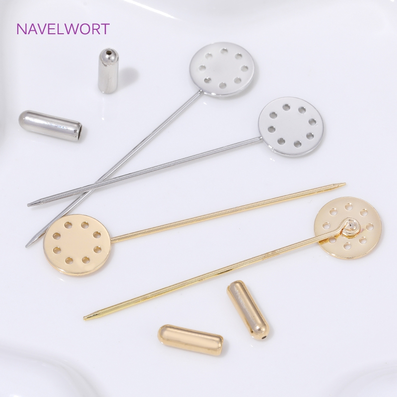 14K Gold Plated Long Brooch Sa - Embroidery Simple recensione e prezzo