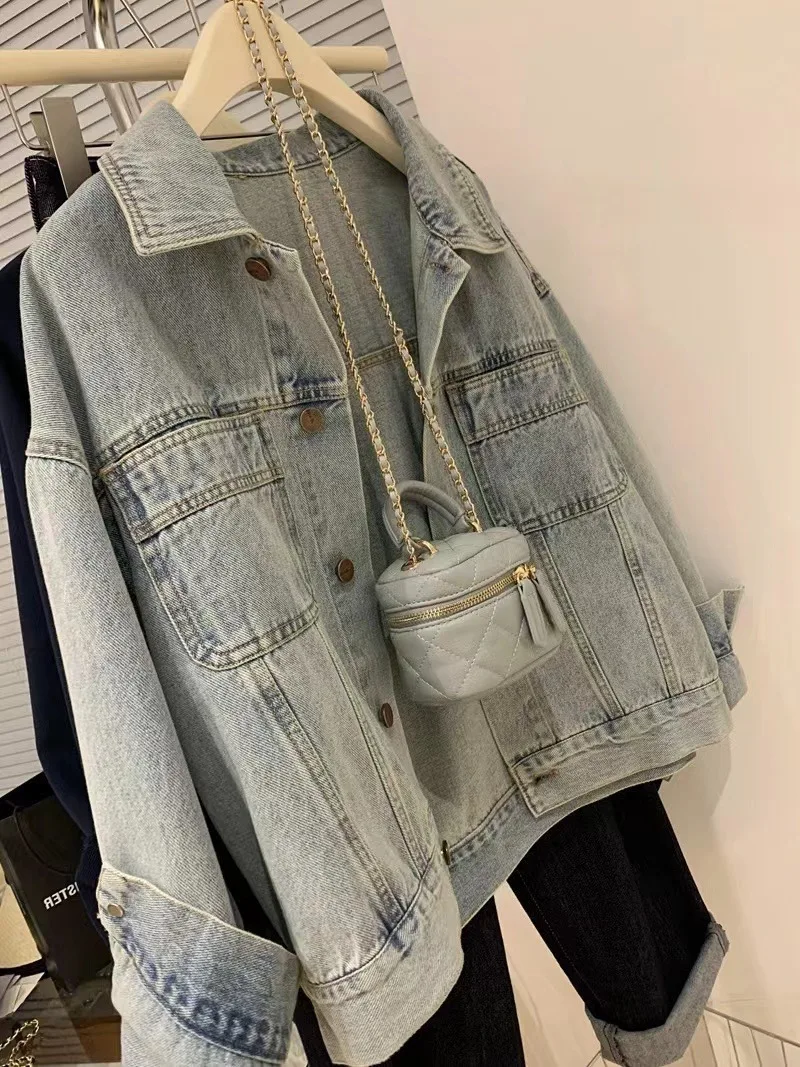 Denim Coat Women Y2k Spring Au - Embroidery Gothic recensione e prezzo