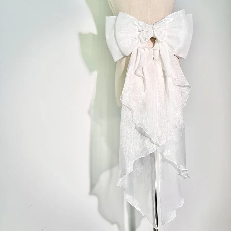 Trailing Bow Shiny Silk Double - Embroidery Kaftan recensione e prezzo