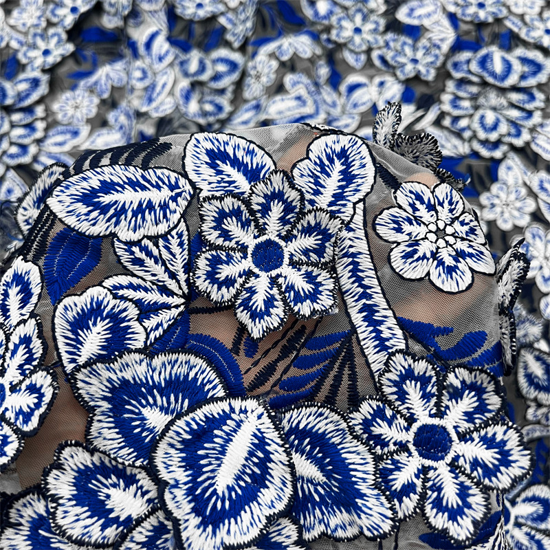 1yard Blue and white porcelain - Embroidery Wedding recensione e prezzo