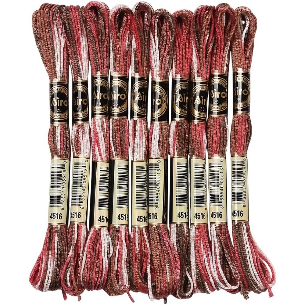 10 Skeins 6 Strands Red Embroi - Embroidery Stitch recensione e prezzo