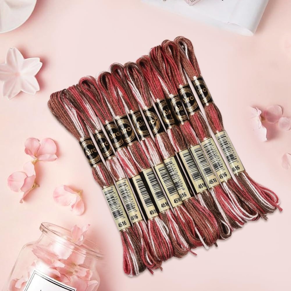 10 Skeins 6 Strands Red Embroi - Embroidery Stitch recensione e prezzo
