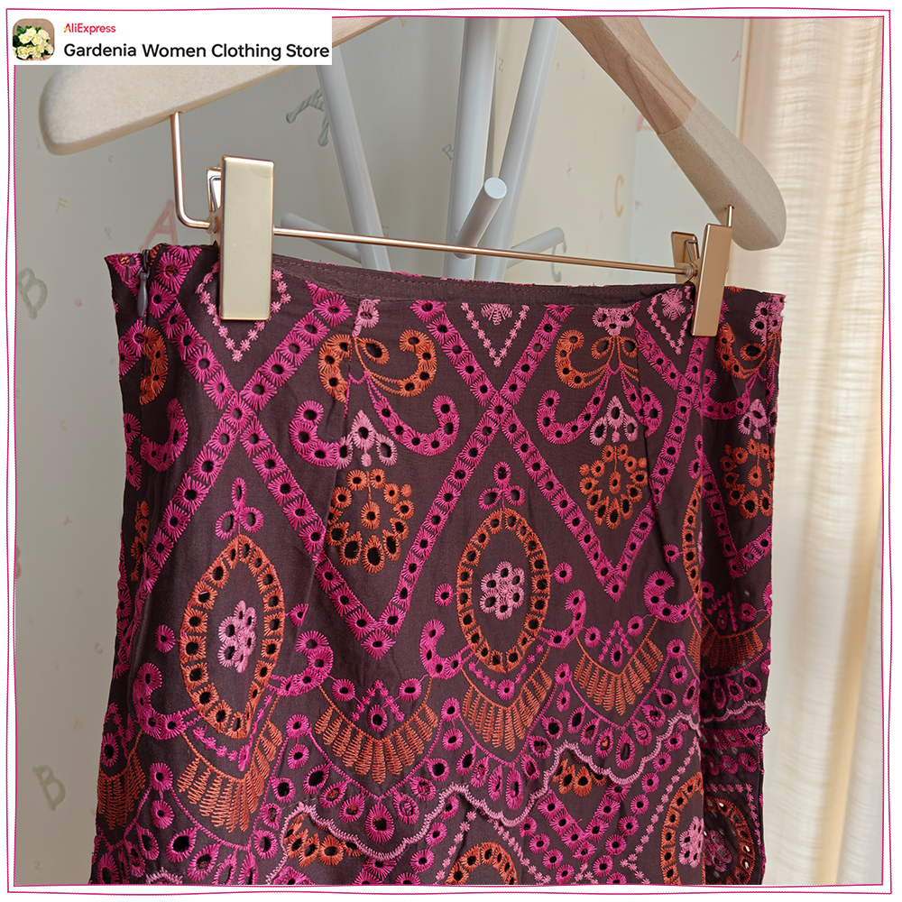 Elegant Women Embroidered Eyel - Embroidery Eyelet recensione e prezzo