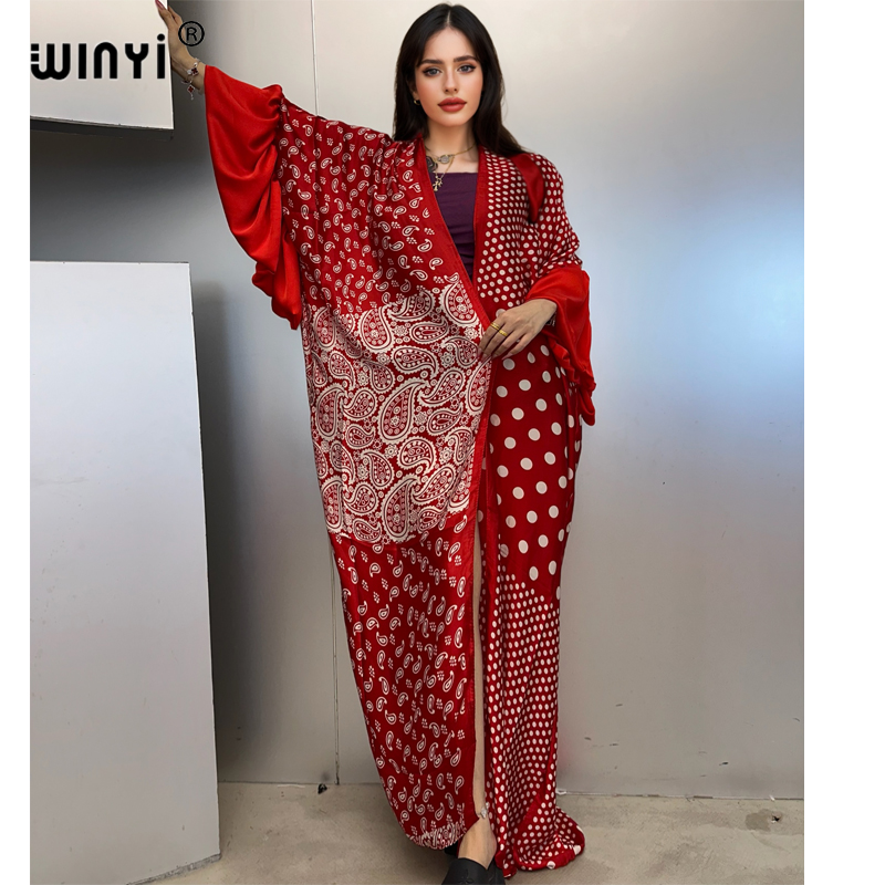 WINYI Summer Kimono party dres - Embroidery Kaftan recensione e prezzo