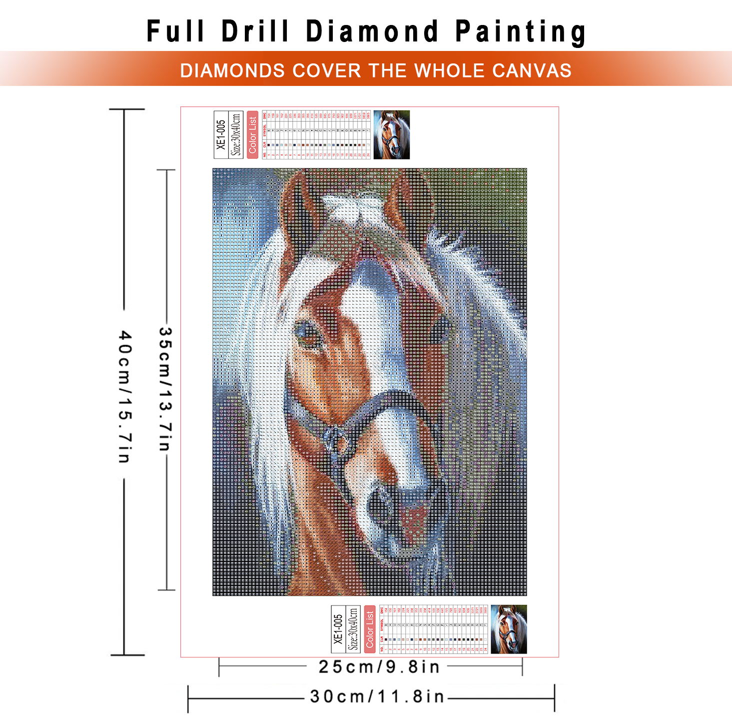 AZQSD Diamond Painting Kits Ho - Embroidery Horse recensione e prezzo