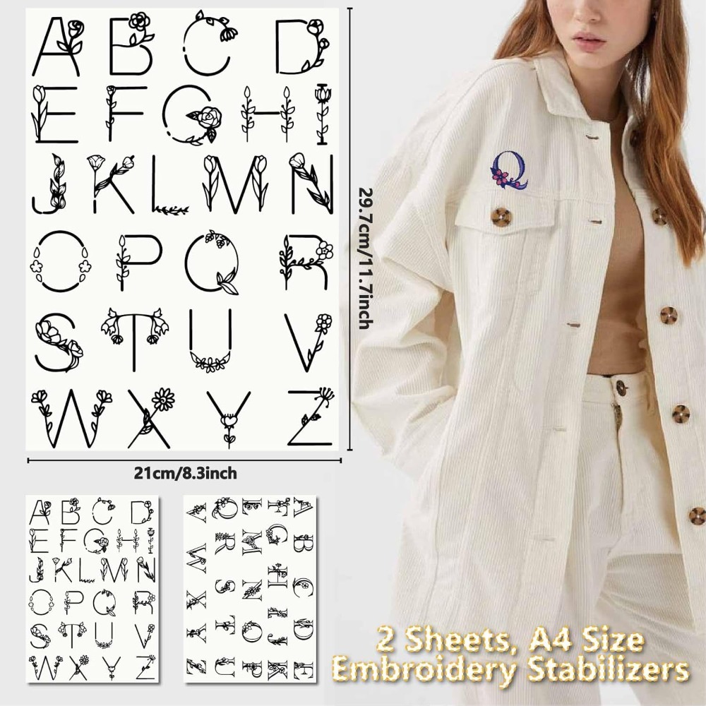 Letter A-Z Water Soluble Embro - Embroidery Stitch recensione e prezzo