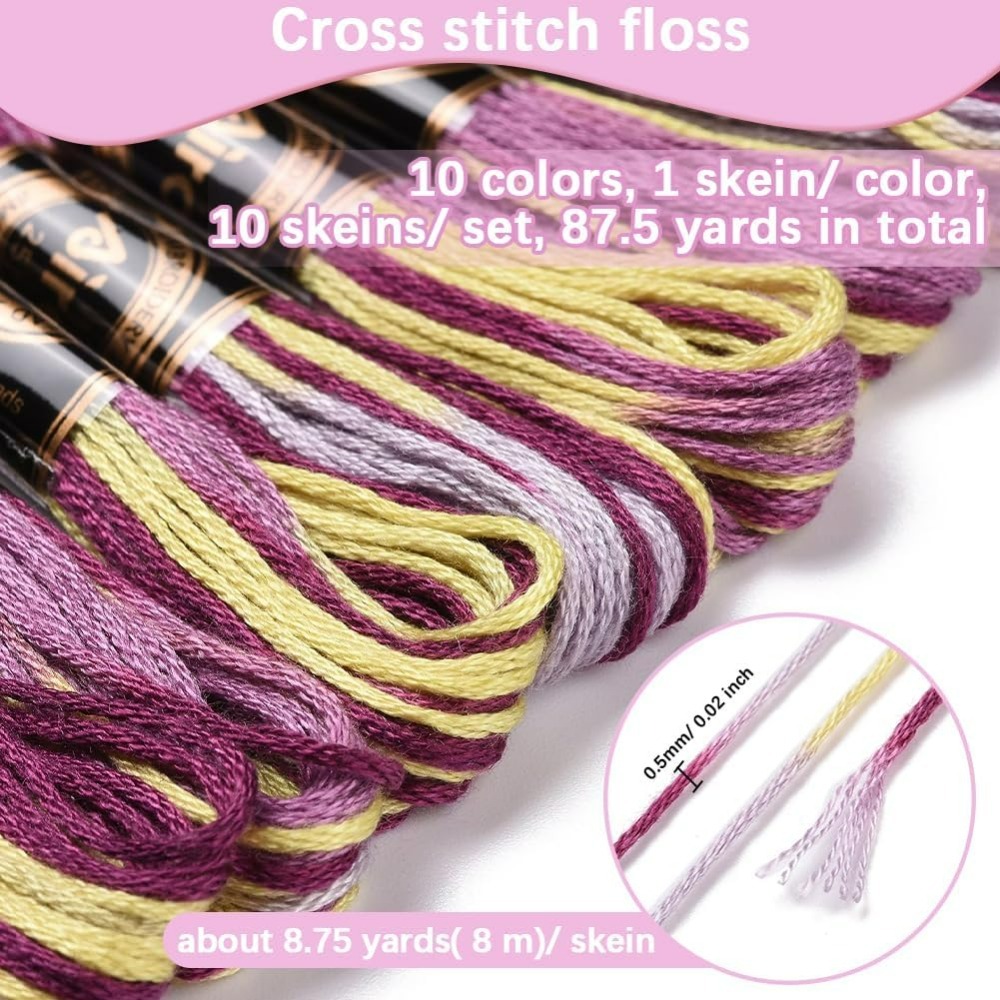 6 Strands Purple Variegated Em - Embroidery Stitch recensione e prezzo
