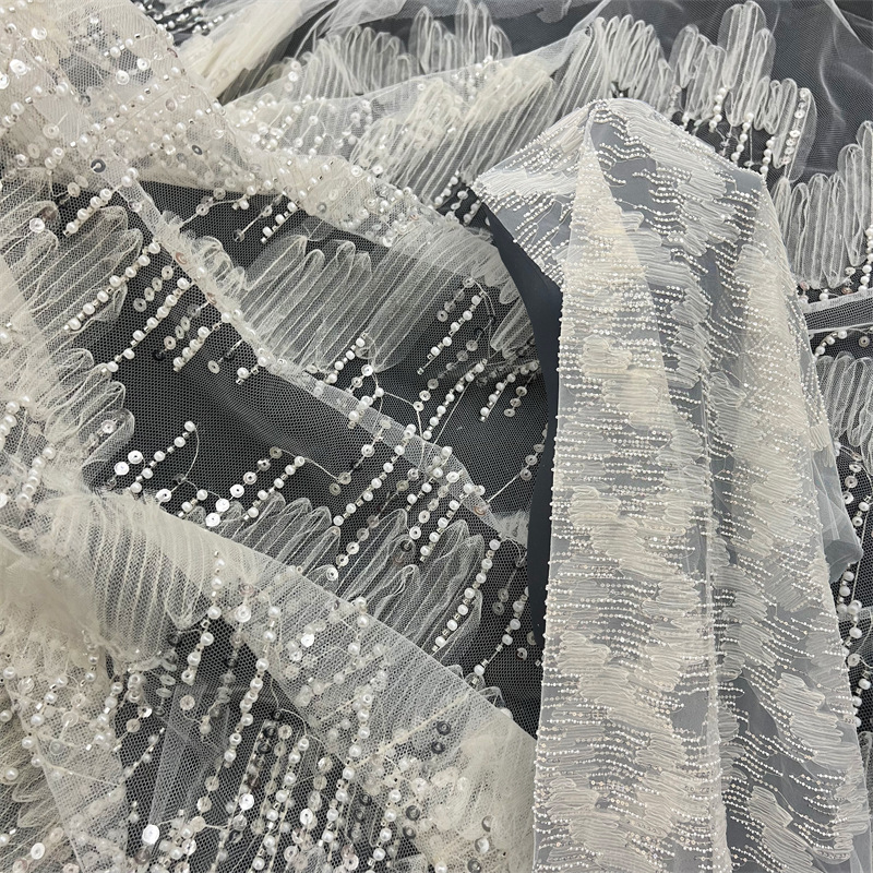 1 yard3D nail bead embroidery  - Embroidery Wedding recensione e prezzo