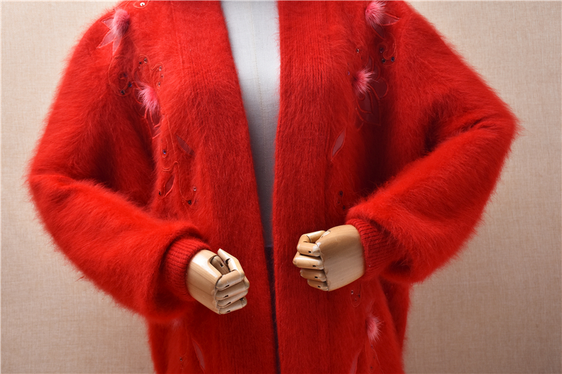 Women Mujer Autumn Winter Red  - Embroidery Rabbit recensione e prezzo