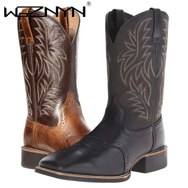 Men High Boots Embroidery Retr - Embroidery Stitch recensione e prezzo