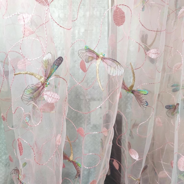 1yard Blue pink mesh fabric Th - Embroidery Wedding recensione e prezzo