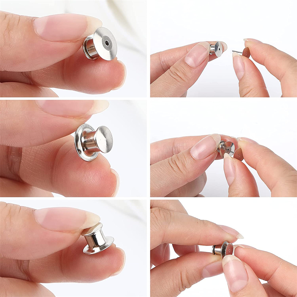100Pcs Black Metal Locking Pin - Embroidery Simple recensione e prezzo