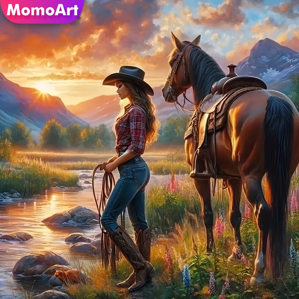 Momoart Diamond Embroidery Wom - Embroidery Horse recensione e prezzo