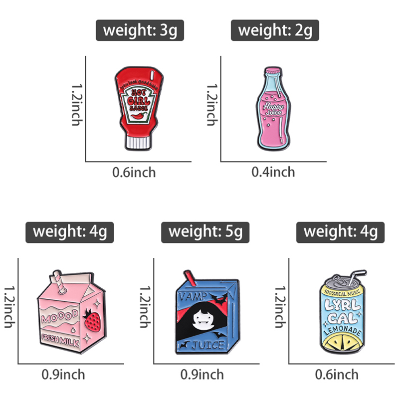 Delicious Food Enamel Pins Cus - Embroidery Gothic recensione e prezzo