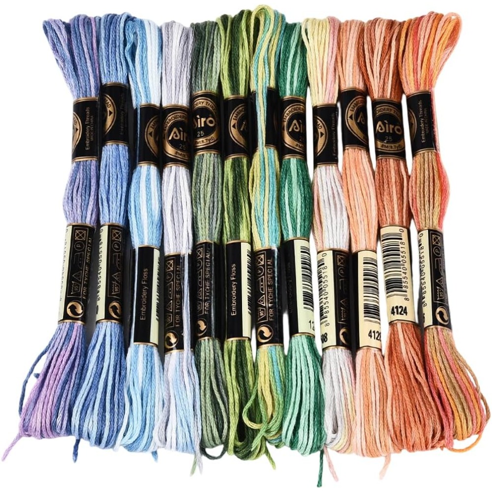 12 Skeins 105 Yards Cross Stit - Embroidery Stitch recensione e prezzo