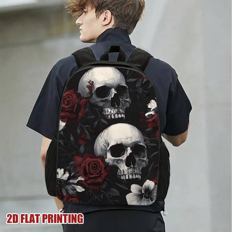 Gothic Skull Floral Backpack B - Embroidery Gothic recensione e prezzo