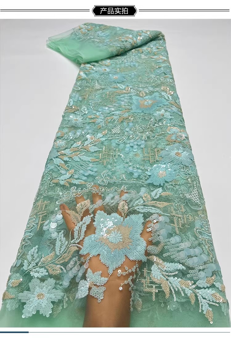 1yard Exquisite Floral sequin  - Embroidery Wedding recensione e prezzo