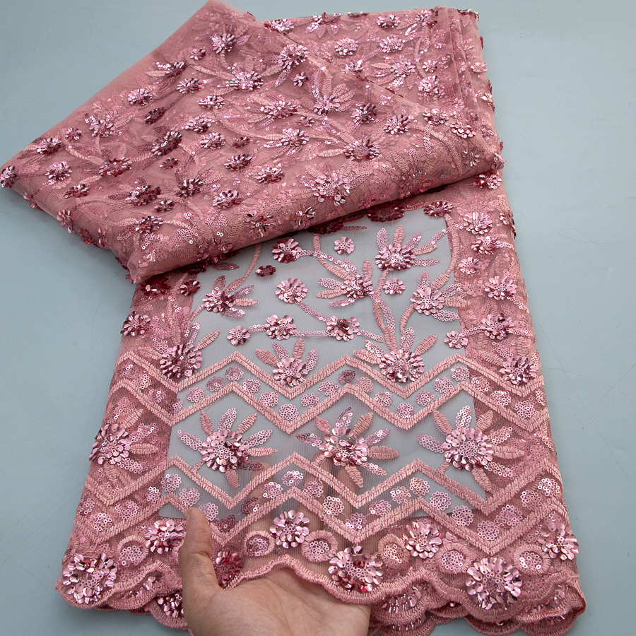 2026 French Sequins Lace Fabri - Embroidery Web recensione e prezzo