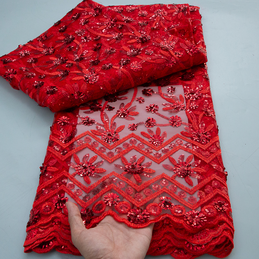 2026 French Sequins Lace Fabri - Embroidery Web recensione e prezzo