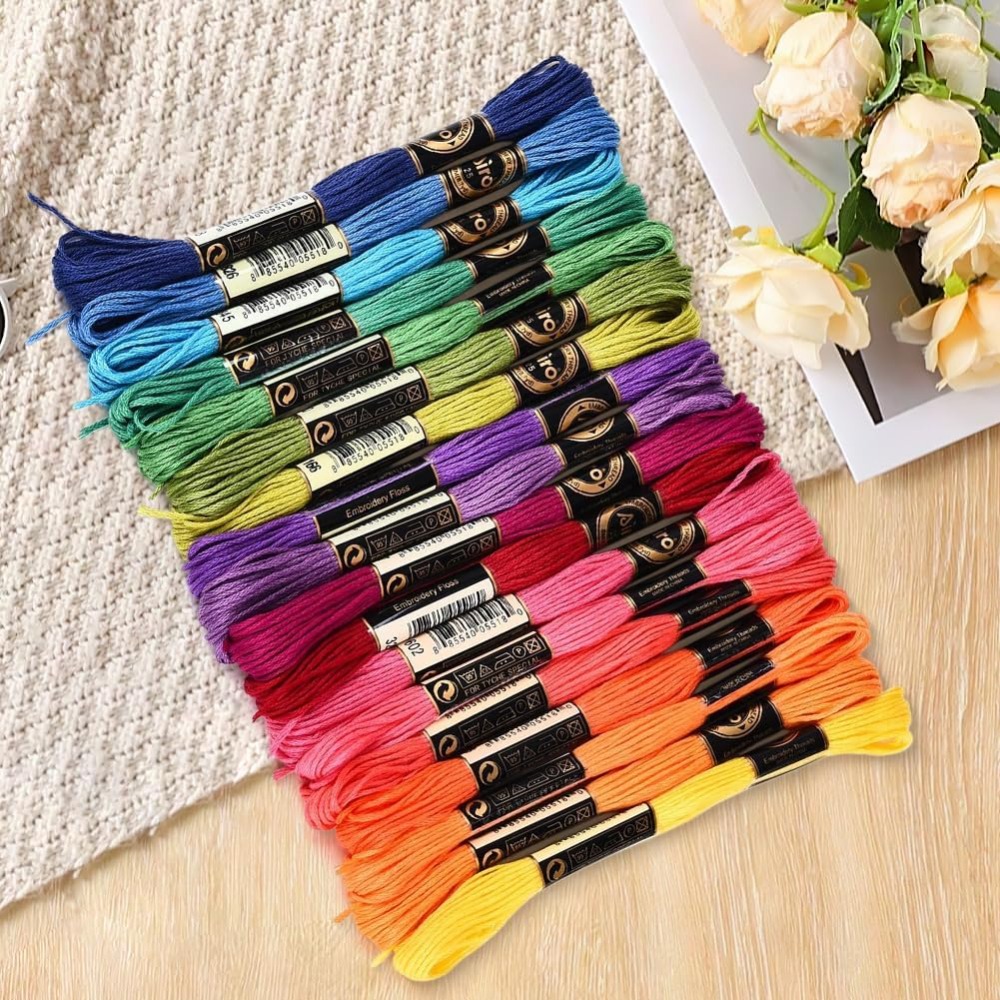 18 Skeins 157.5 Yards Colorful - Embroidery Stitch recensione e prezzo