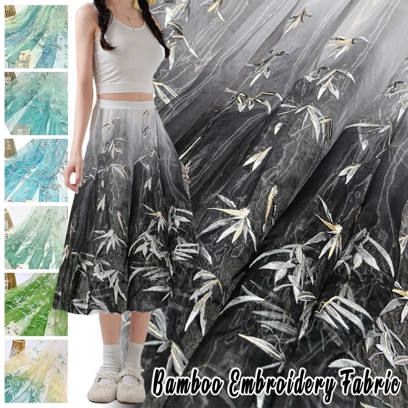 Bamboo Embroidered Organza Fab - Embroidery Horse recensione e prezzo