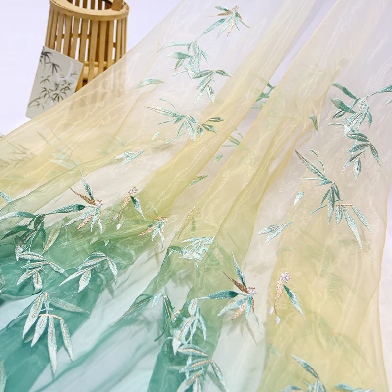 Bamboo Embroidered Organza Fab - Embroidery Horse recensione e prezzo