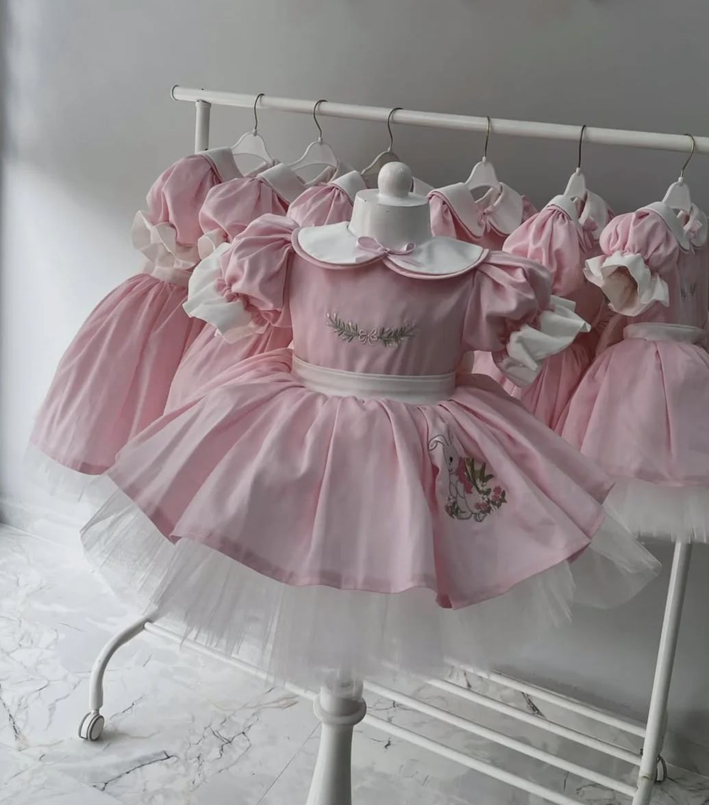 0-12Y Baby Girl Summer Rabbit  - Embroidery Rabbit recensione e prezzo