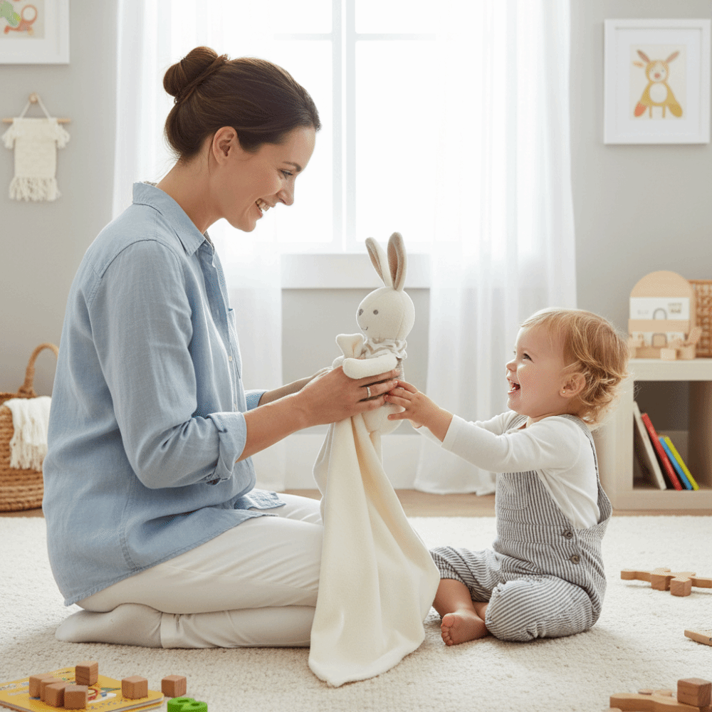 Square Shape Baby Rabbit Comfo - Embroidery Rabbit recensione e prezzo