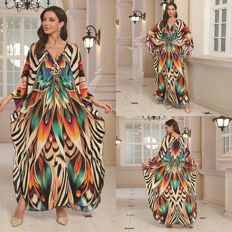 New 2025 Women's Cotton Beach  - Embroidery Kaftan recensione e prezzo