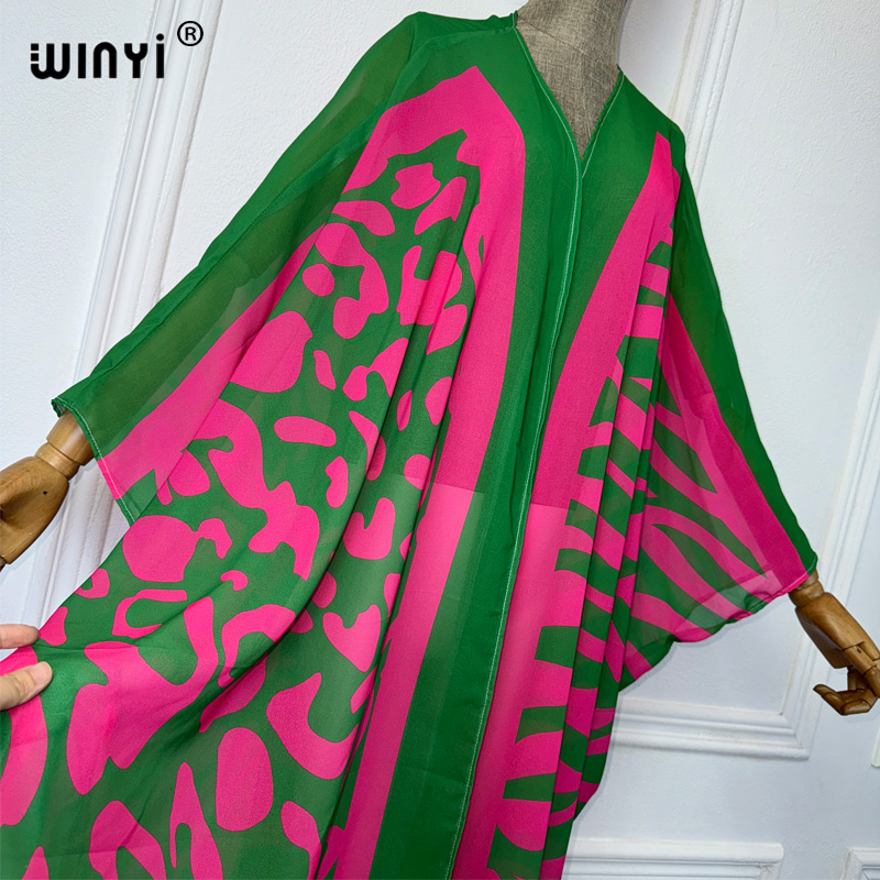 WINYI Africa Bohemia print Kim - Embroidery Kaftan recensione e prezzo