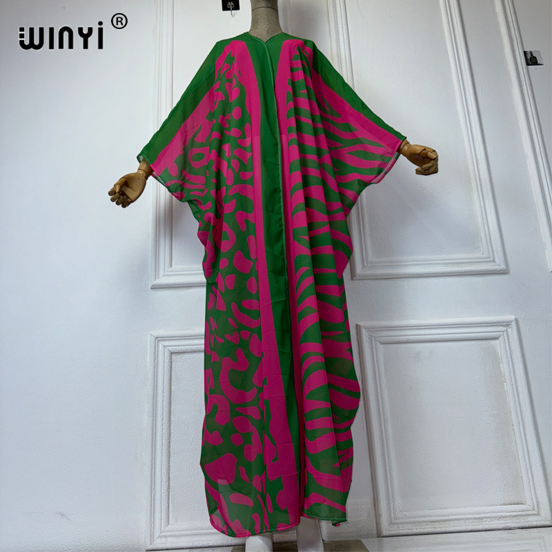 WINYI Africa Bohemia print Kim - Embroidery Kaftan recensione e prezzo