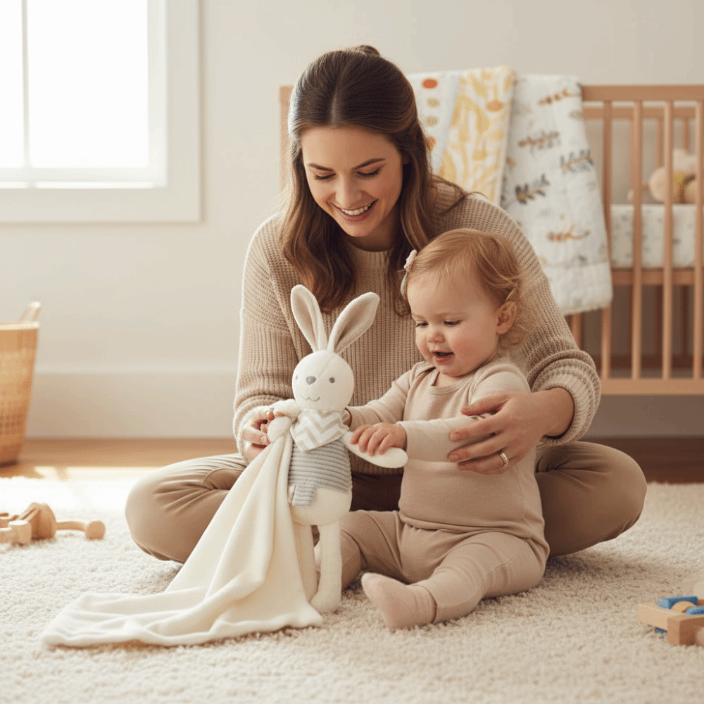 Square Shape Baby Rabbit Comfo - Embroidery Rabbit recensione e prezzo