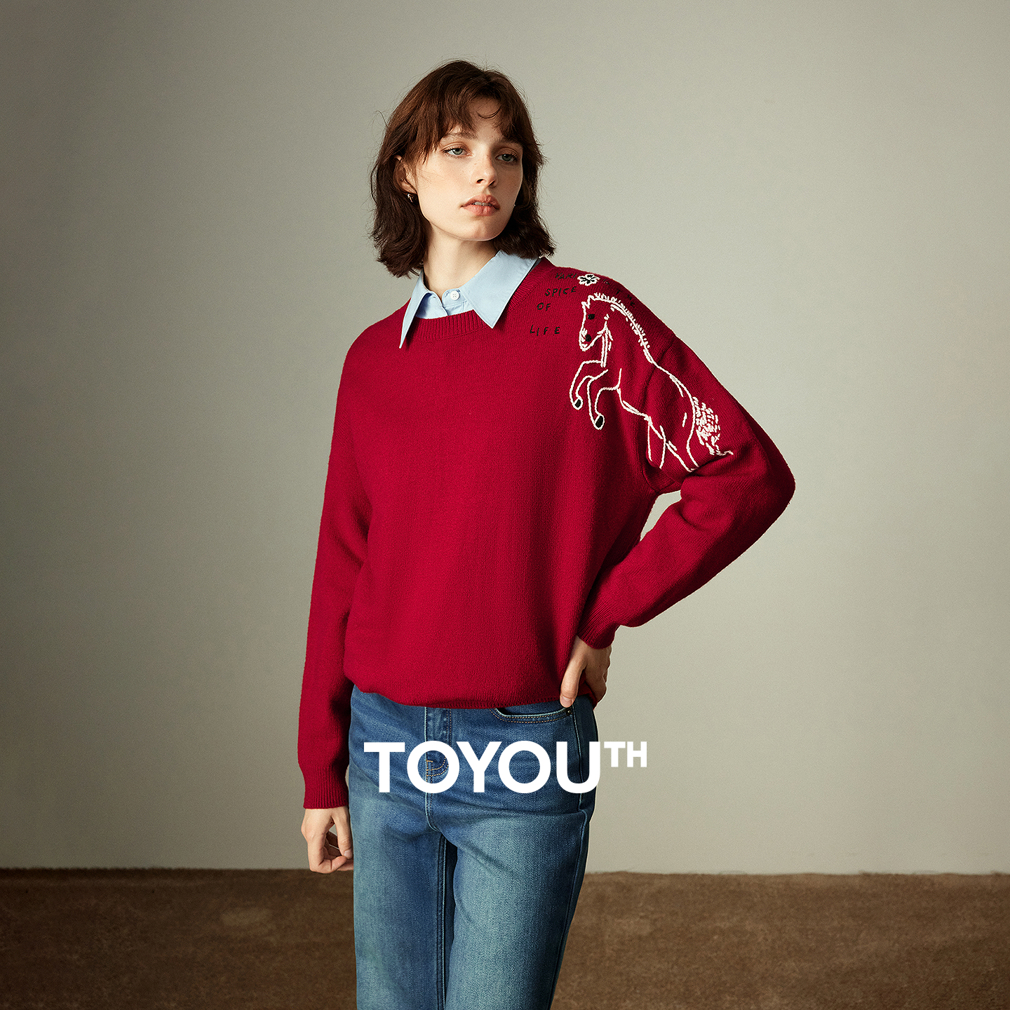 TOYOUTH Women's Arctic Fleece  - Embroidery Horse recensione e prezzo
