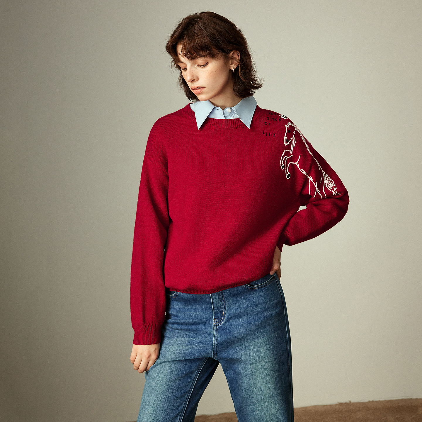 TOYOUTH Women's Arctic Fleece  - Embroidery Horse recensione e prezzo