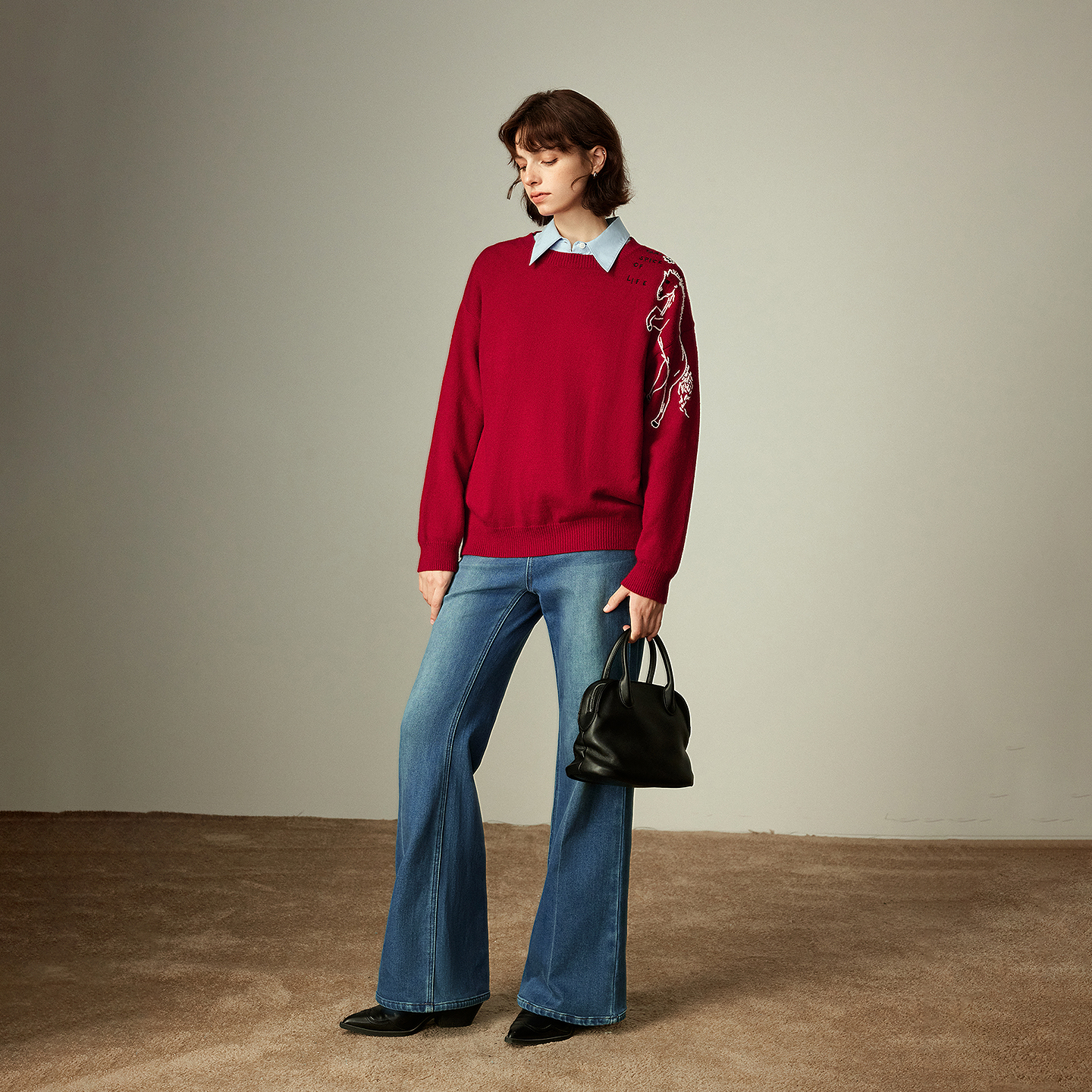 TOYOUTH Women's Arctic Fleece  - Embroidery Horse recensione e prezzo