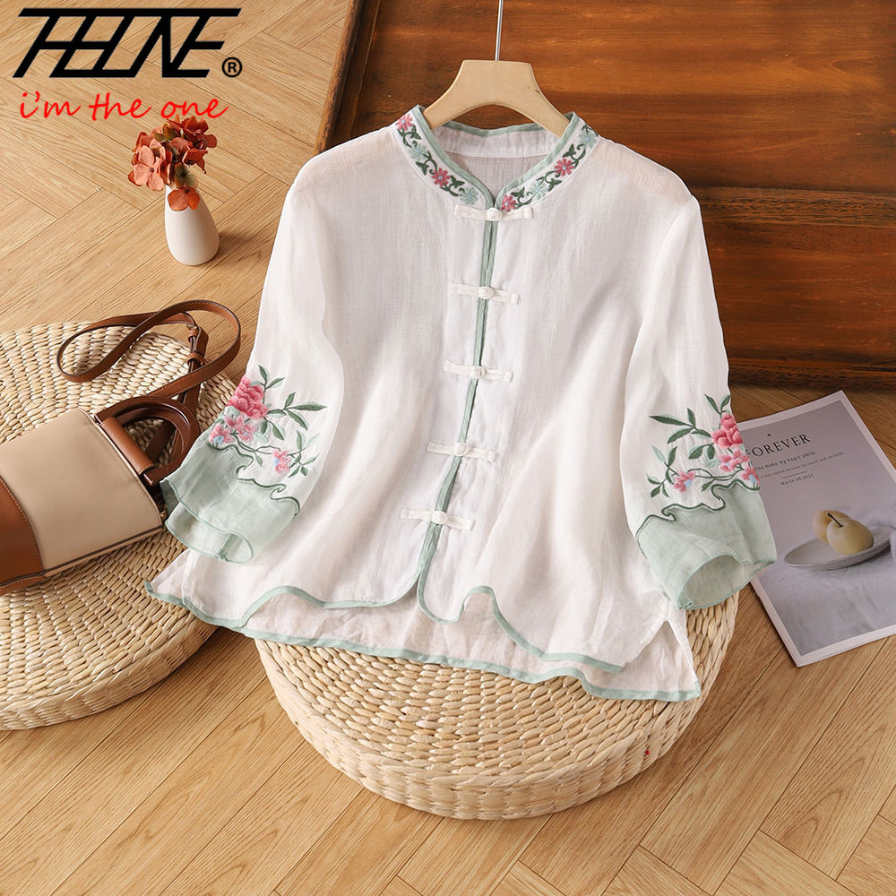 THHONE Embroidery Blouse Shirt - Embroidery Baju recensione e prezzo