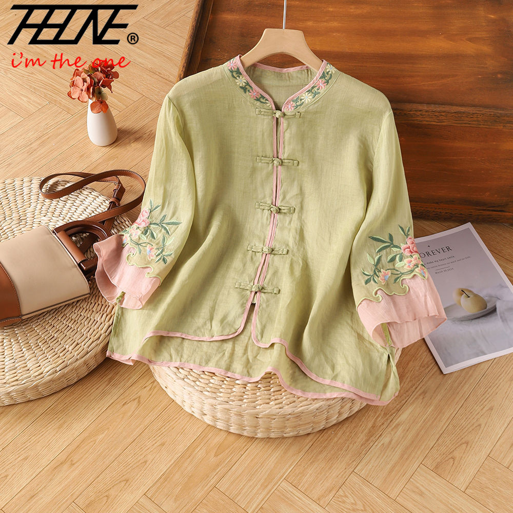 THHONE Embroidery Blouse Shirt - Embroidery Baju recensione e prezzo