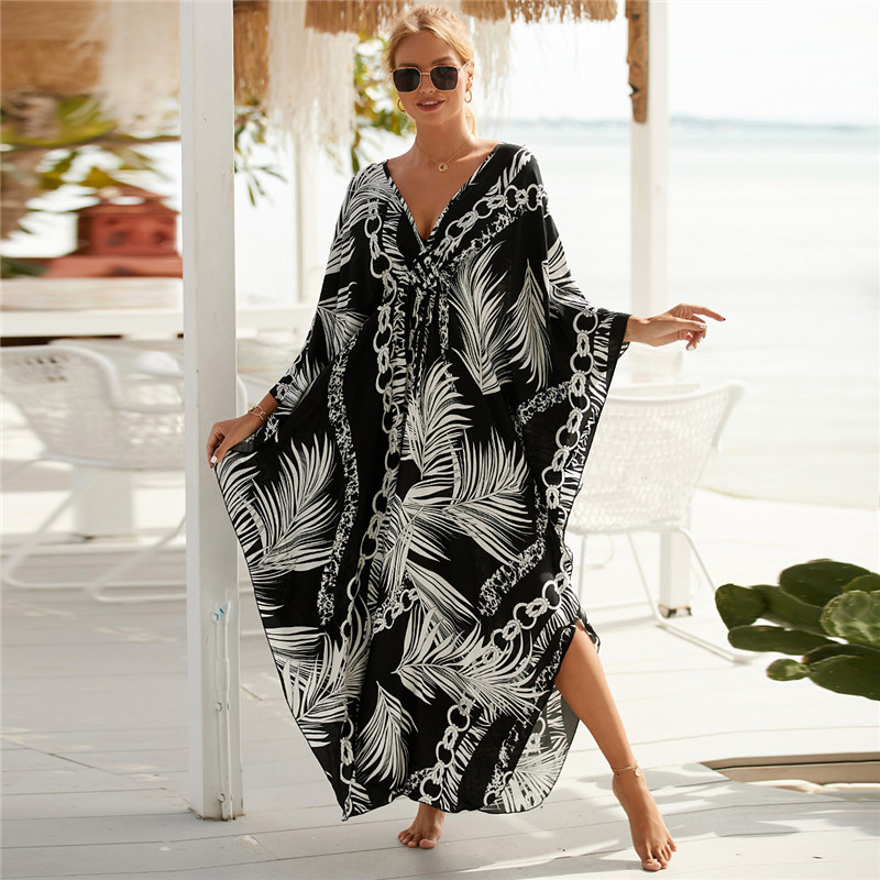 Women's Plus Size Animal Print - Embroidery Kaftan recensione e prezzo