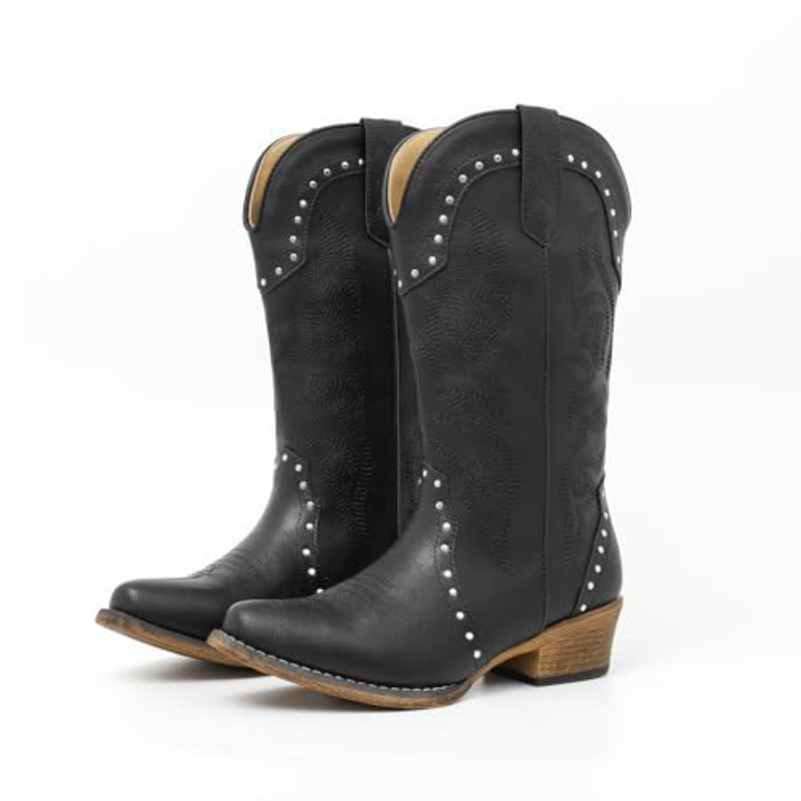 Cowboy Boots For Women Rivet V - Embroidery Stitch recensione e prezzo