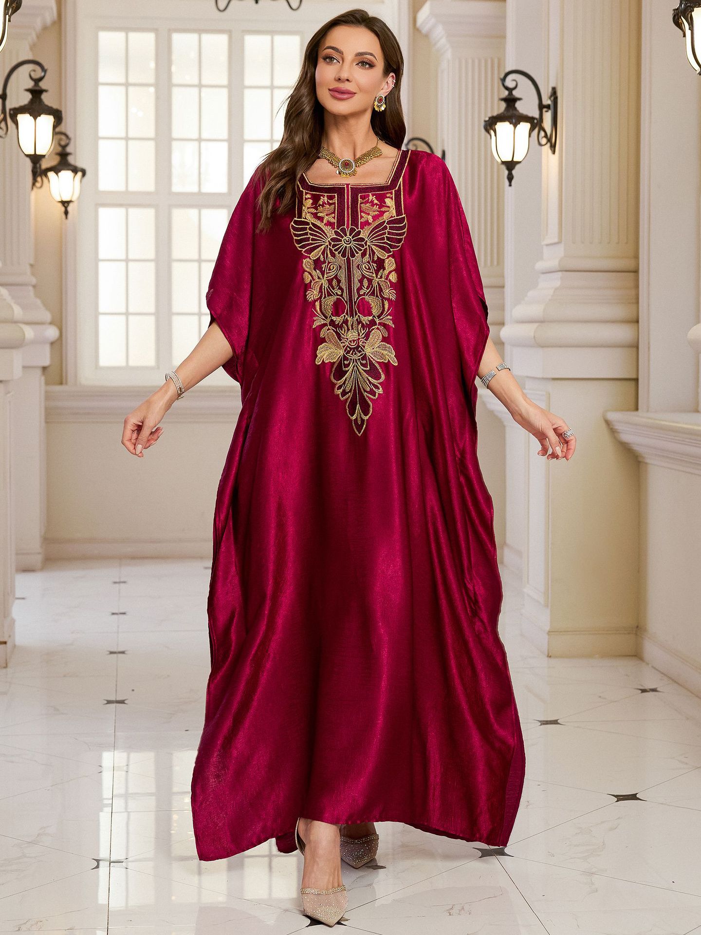 Beach Kaftans for Women Shinin - Embroidery Kaftan recensione e prezzo
