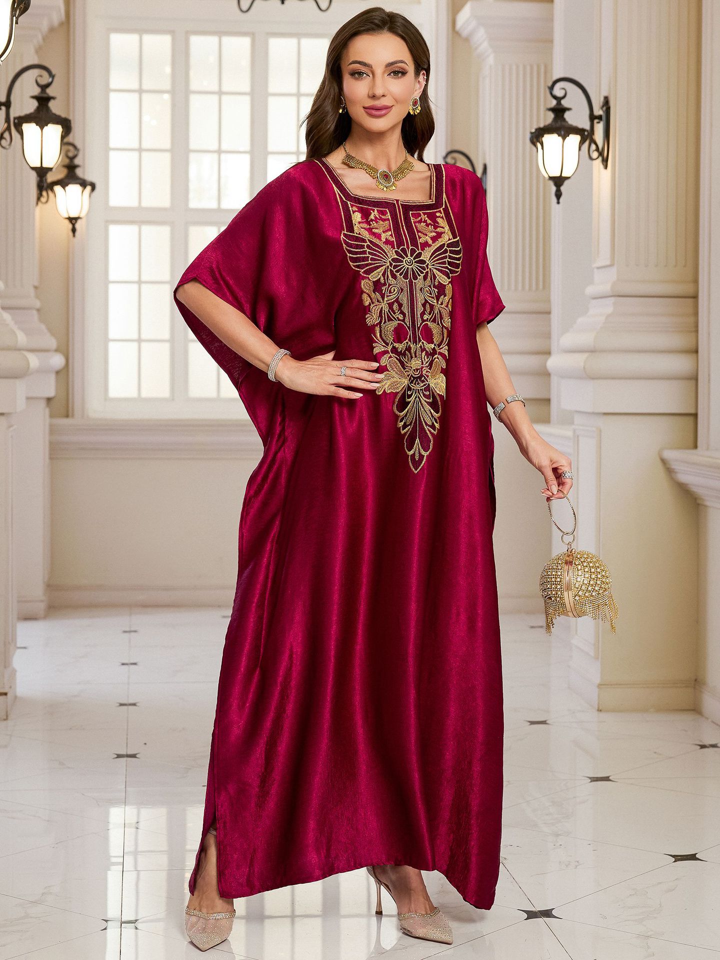 Beach Kaftans for Women Shinin - Embroidery Kaftan recensione e prezzo