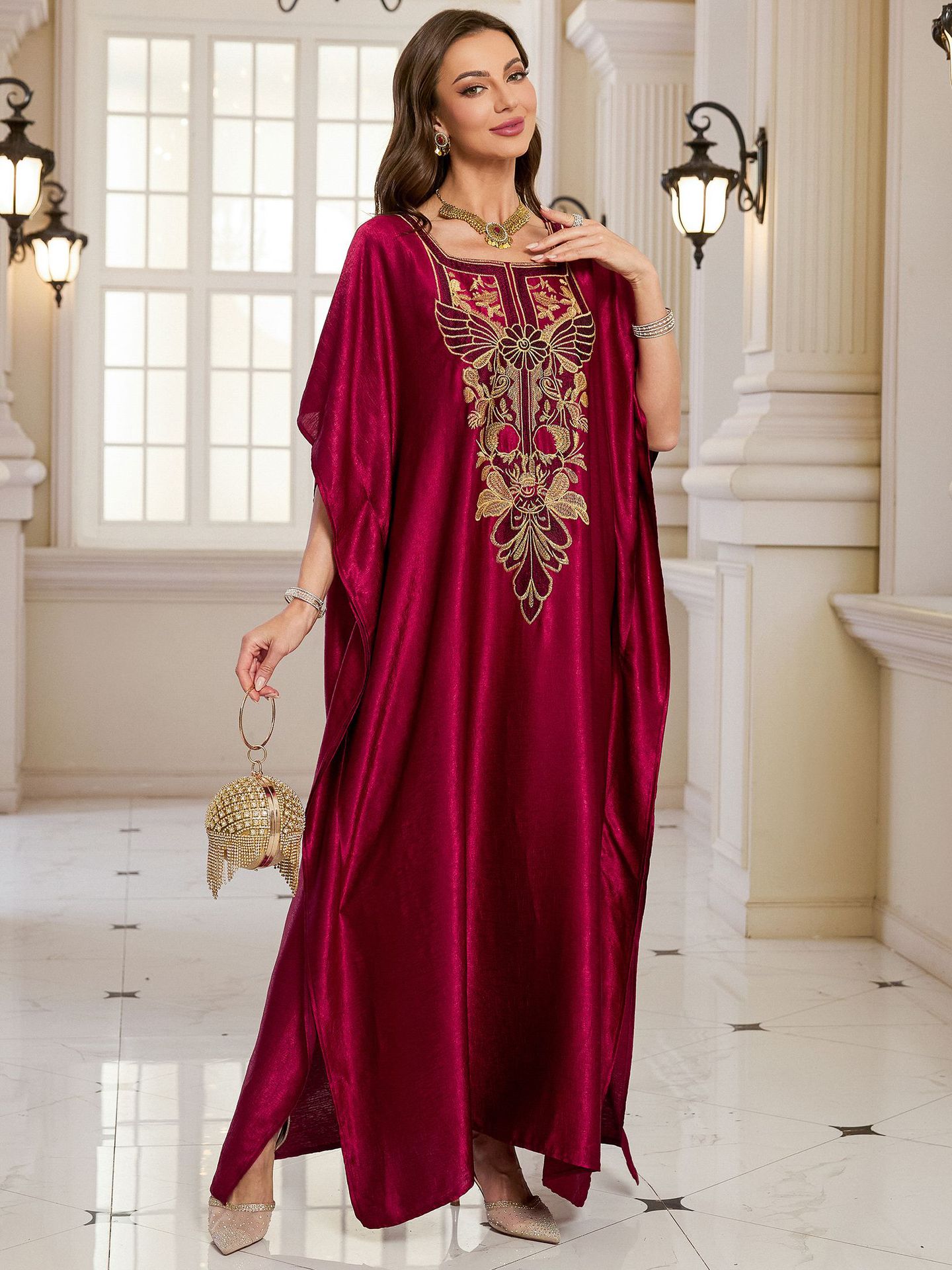 Beach Kaftans for Women Shinin - Embroidery Kaftan recensione e prezzo