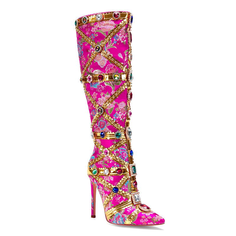 Multicolor Gemstone Gold Trim  - Embroidery Wedding recensione e prezzo