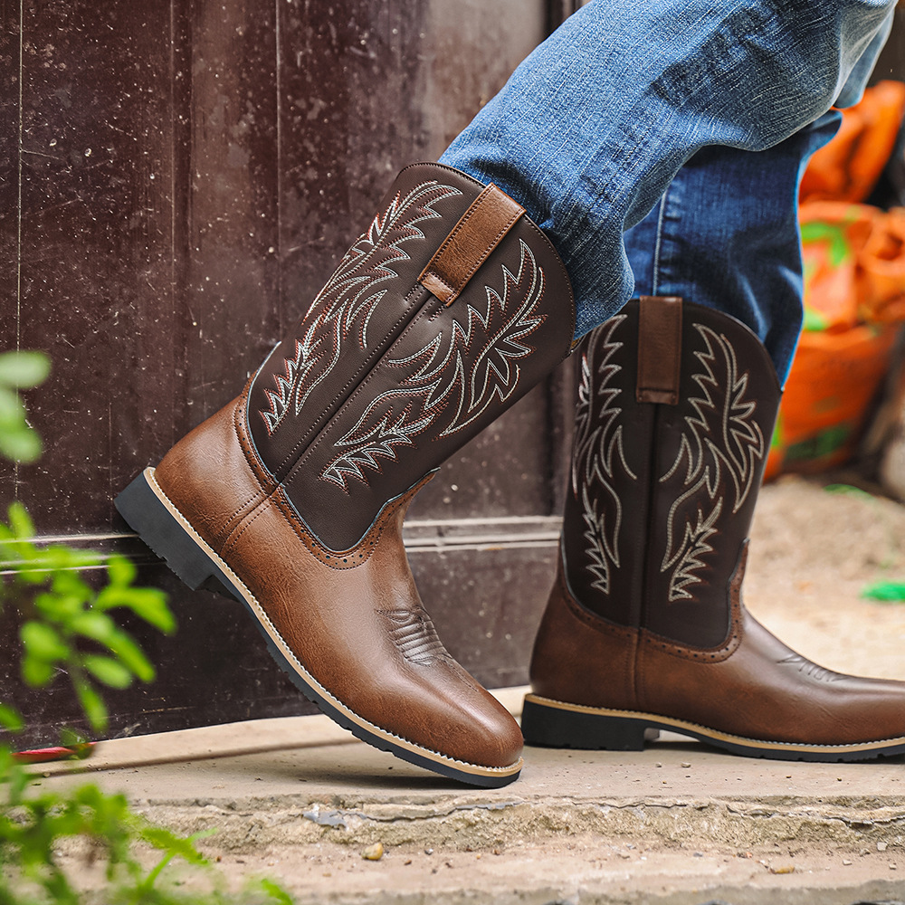 2025Men High Boots Embroidery  - Embroidery Stitch recensione e prezzo
